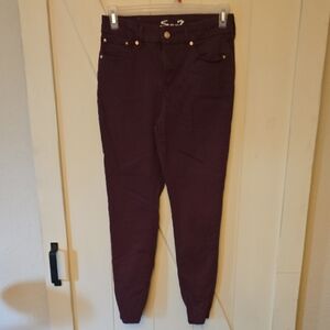 Purple High-Waisted Jeans Seven7 Brand Size 10